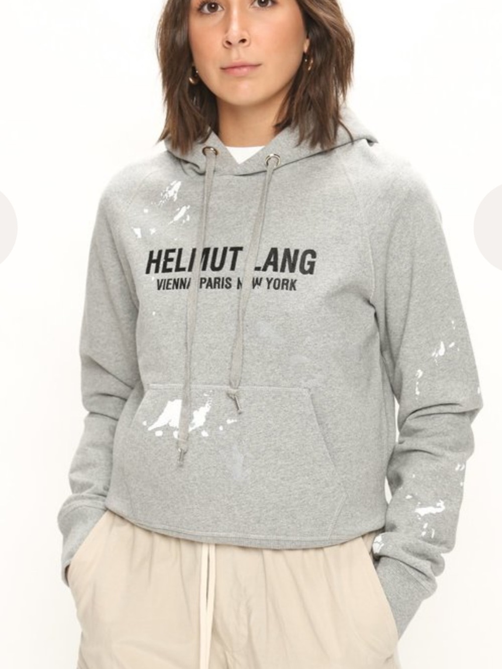 Helmut Lang Panther Hoodie Gray Women’s S / Men’s XS NWOT